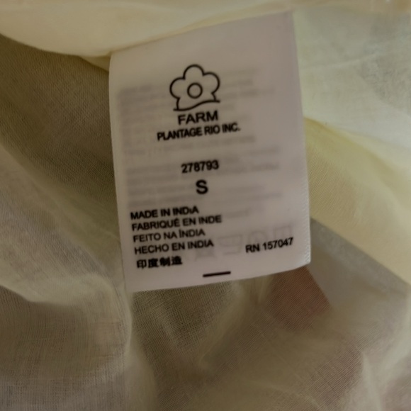 Farm Rio Sleeveless Ruffle Hem Tropical Linen Maxi Dress - Picture 13 of 15